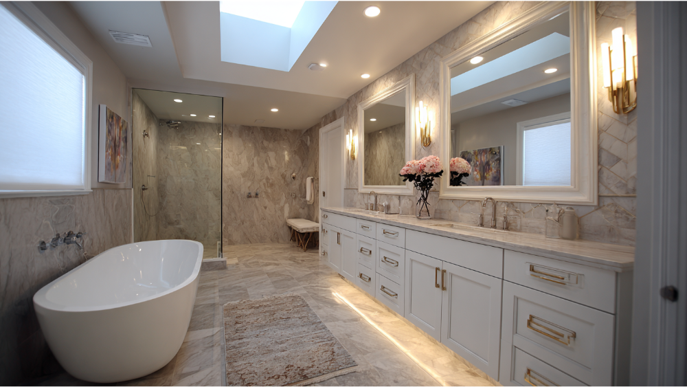 modern bathroom look