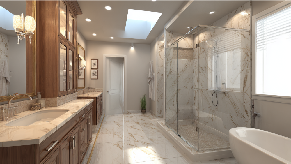 modern bathroom remodel
