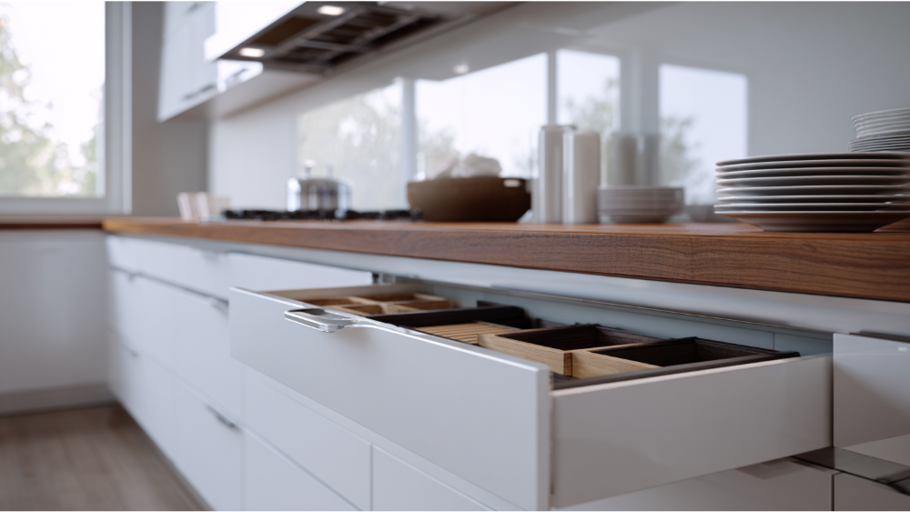 modern kichen drawers