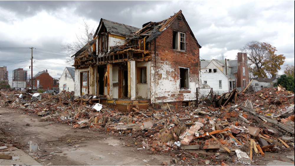demolition of home