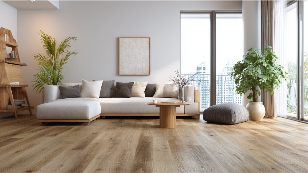 nice flooring in the living room