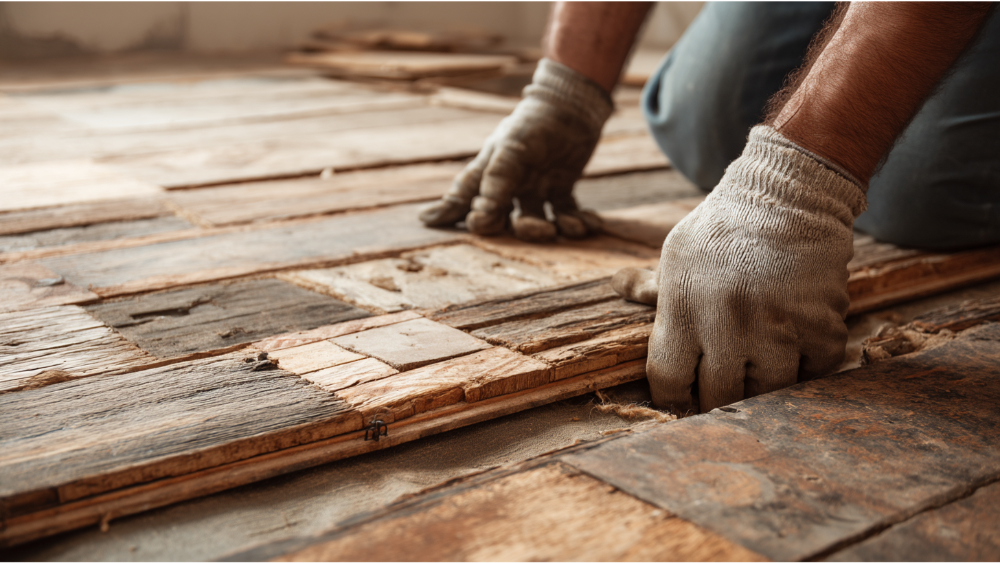 How Do Professionals Handle Uneven Subfloors During Flooring Replacement?