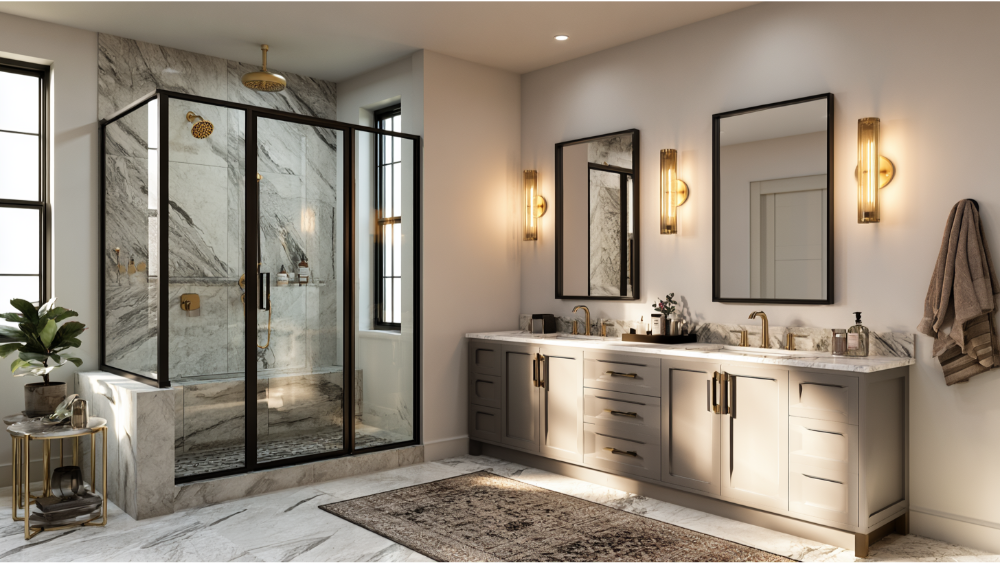 Mixed Metals and Modern Bathroom Finishes