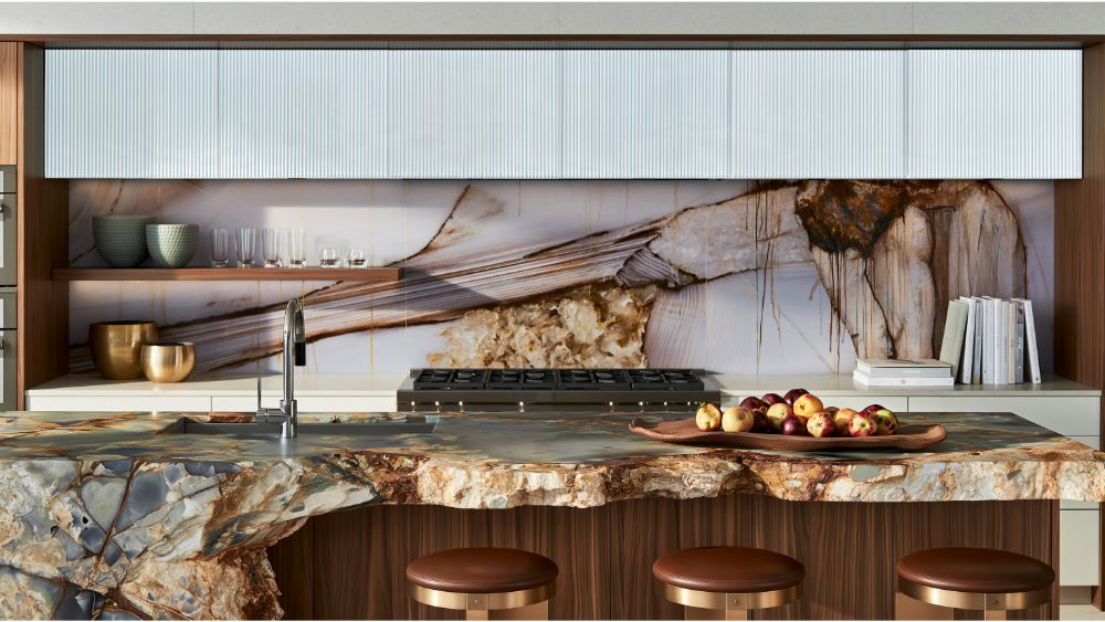 Use Countertops and Backsplashes as Art