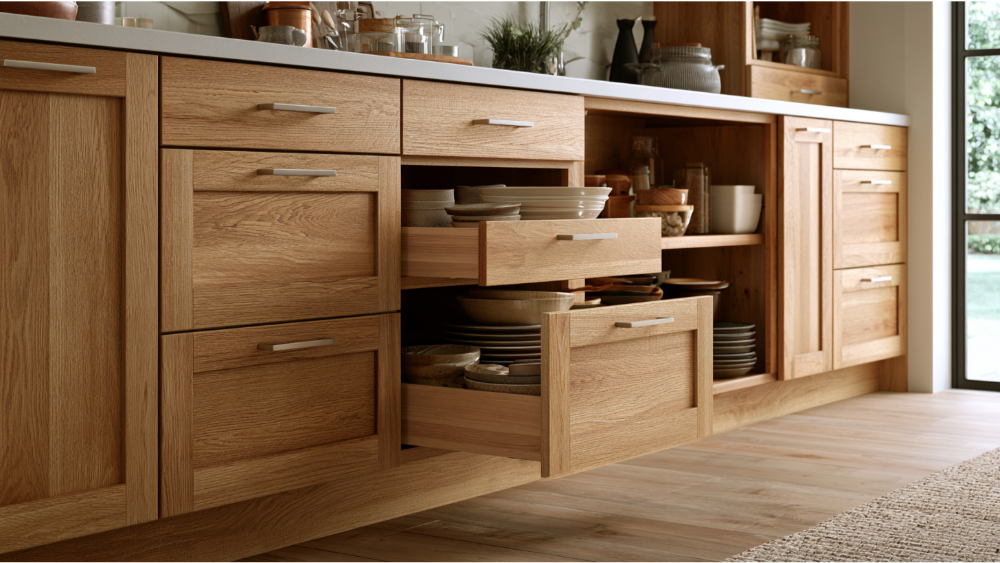 Cabinet Doors, Wood Tones, and Storage That Actually Works